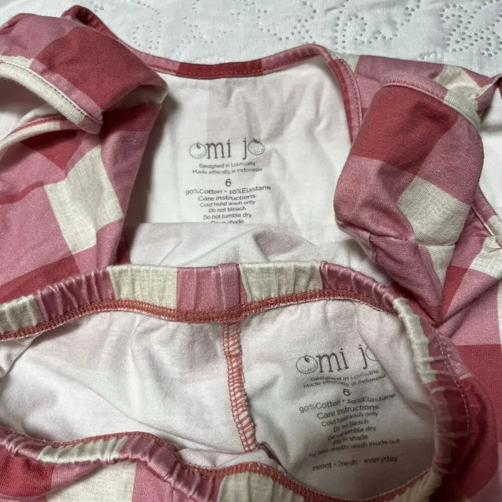 Omi Jo Gingham House Tunic Set Size 6